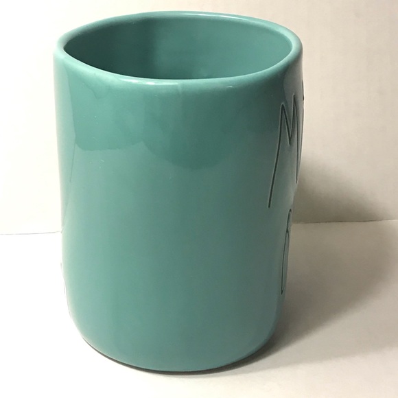 TWO (2) Rae Dunn Mama Bear Ceramic Mugs Teal Blue - Picture 6 of 14